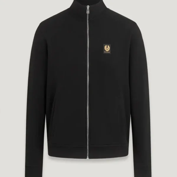 belstaff sweatshirt mit durchgehendem reißverschluss